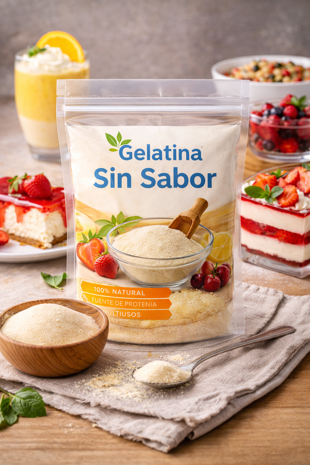 Gelatina Sin Sabor